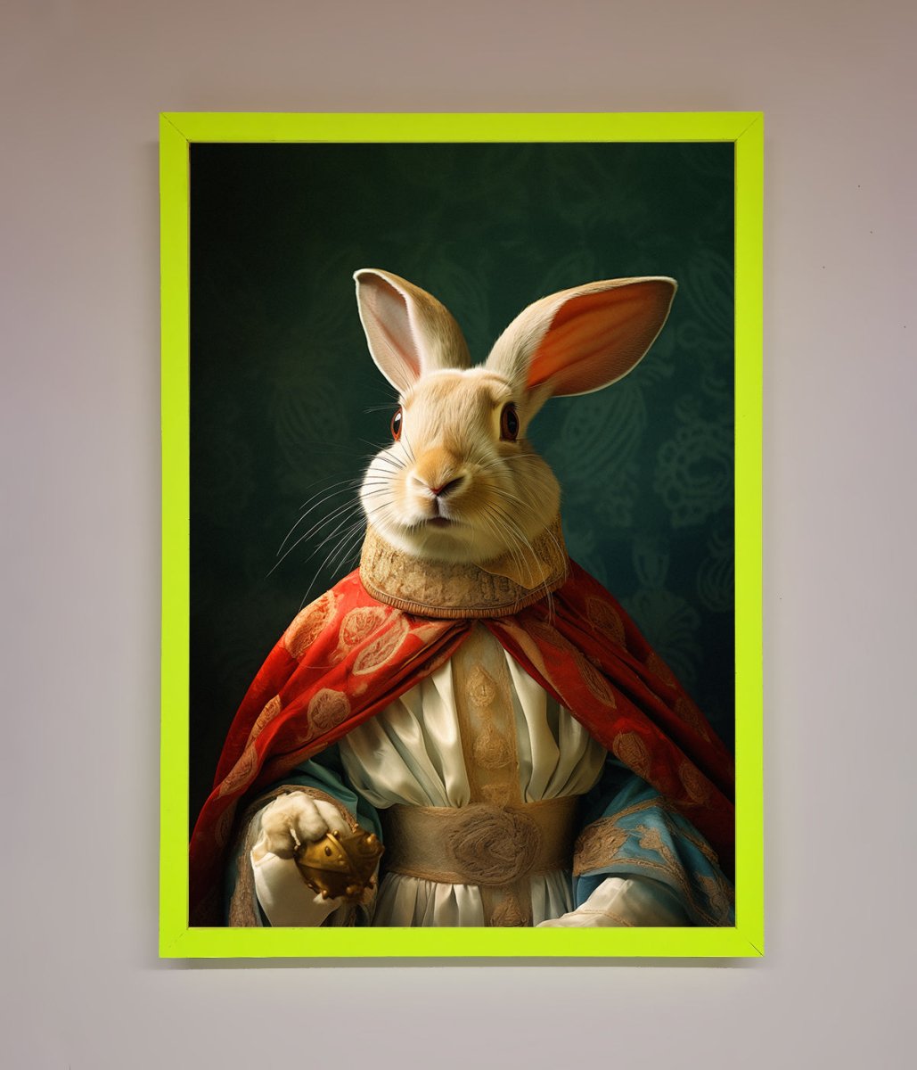 Renaissance Rabbit Framed Poster-8