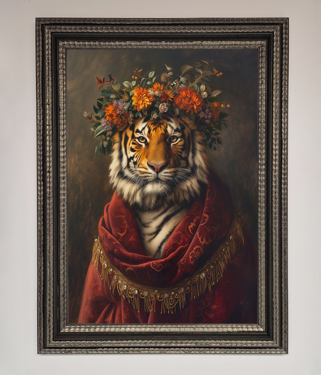 Renaissance Tiger Framed Wall Art-17