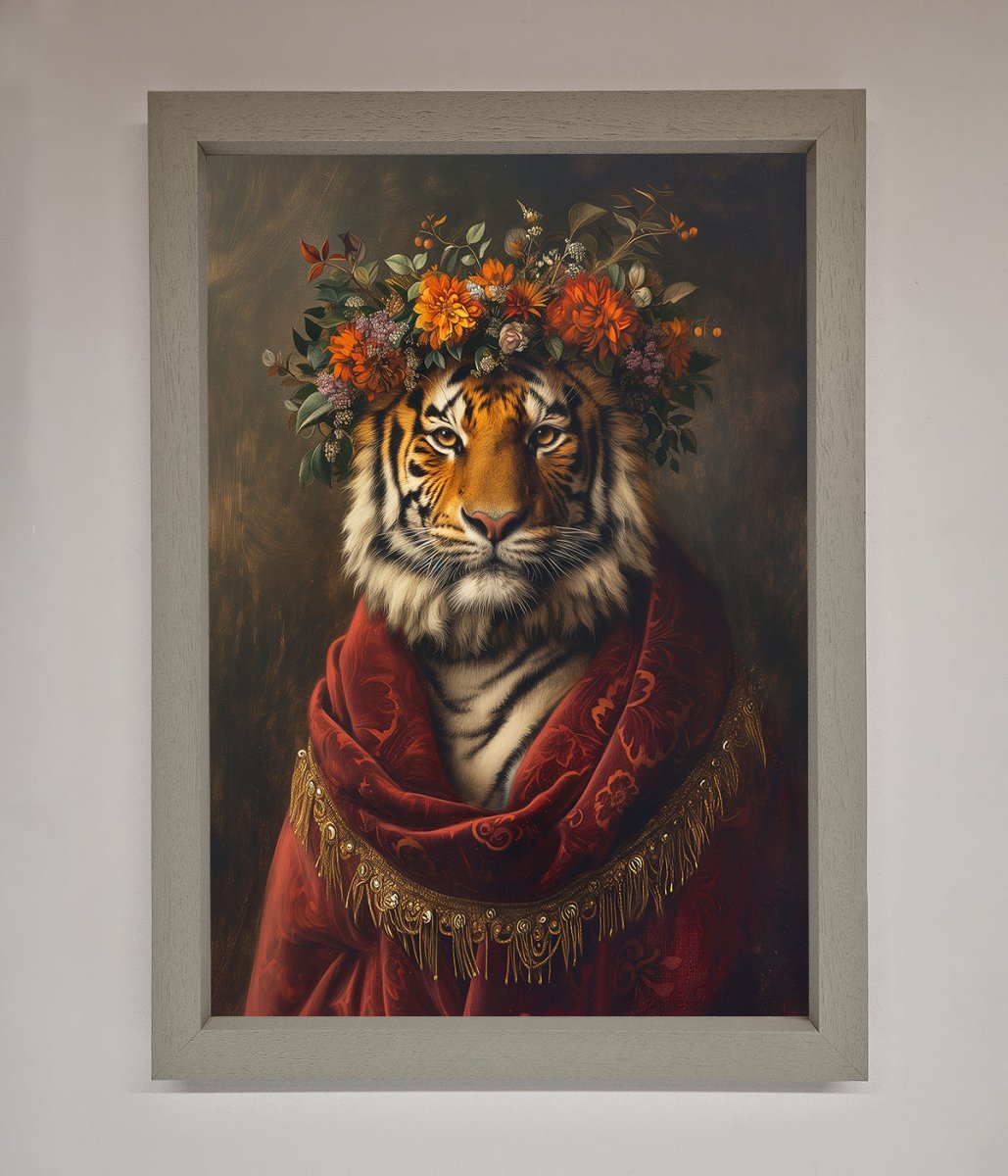 Renaissance Tiger Framed Wall Art-3