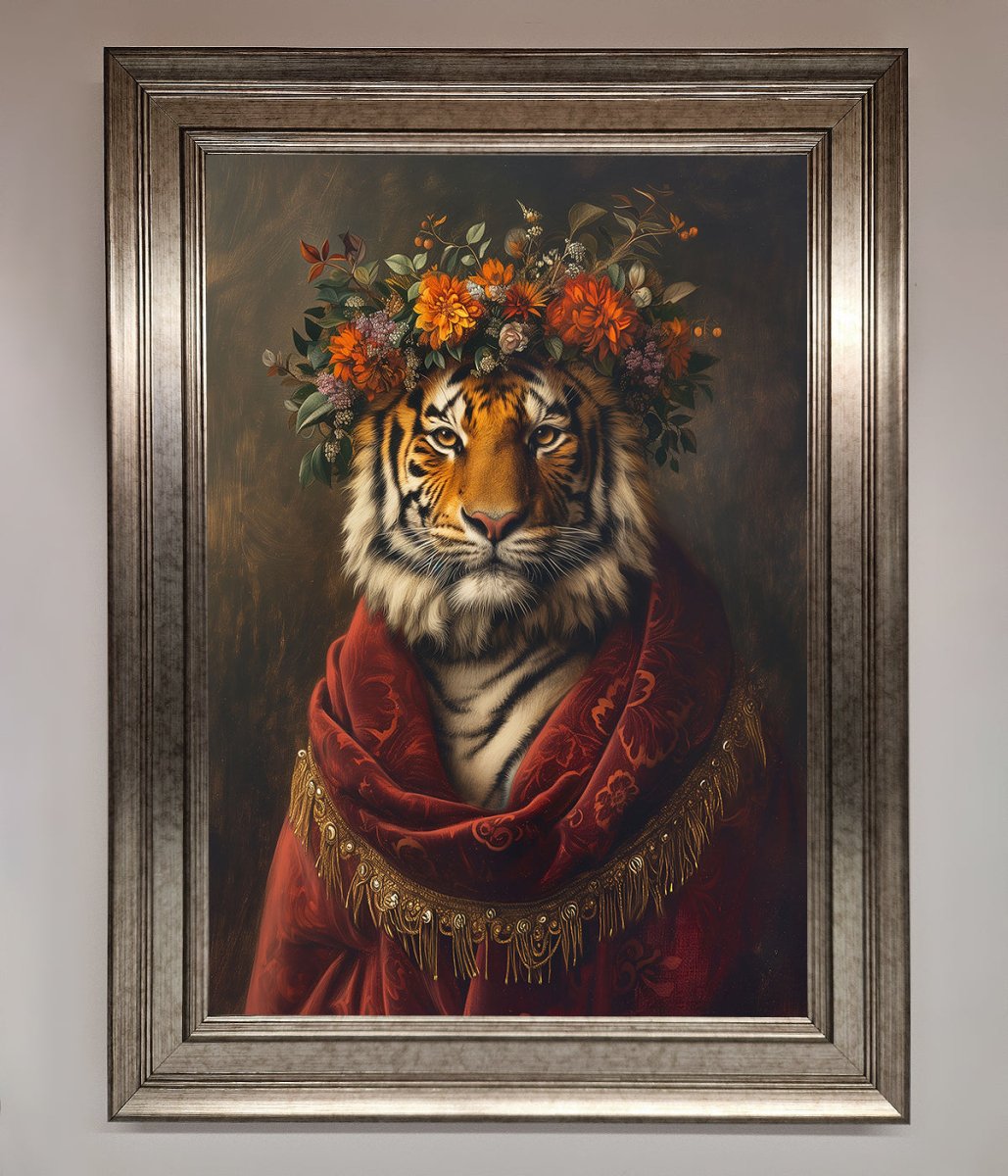 Renaissance Tiger Framed Wall Art-5