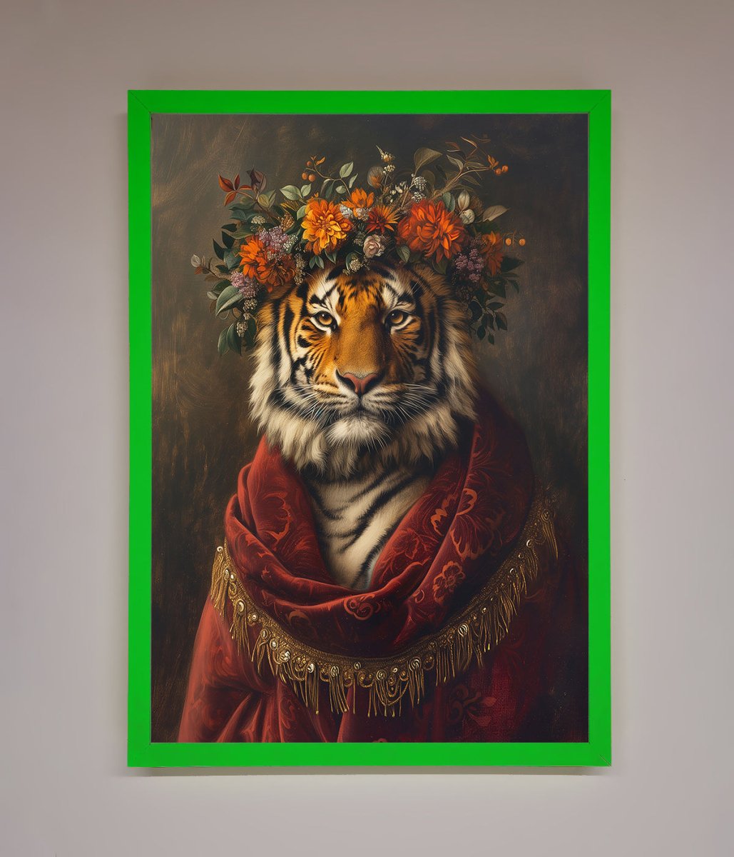 Renaissance Tiger Framed Wall Art-12