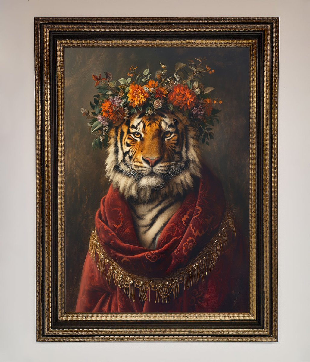 Renaissance Tiger Framed Wall Art-18