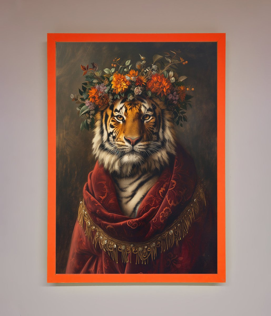 Renaissance Tiger Framed Wall Art-11