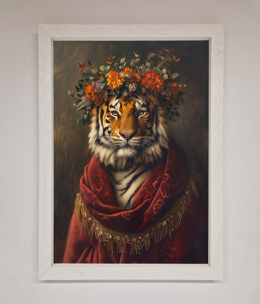 Renaissance Tiger Framed Wall Art-2