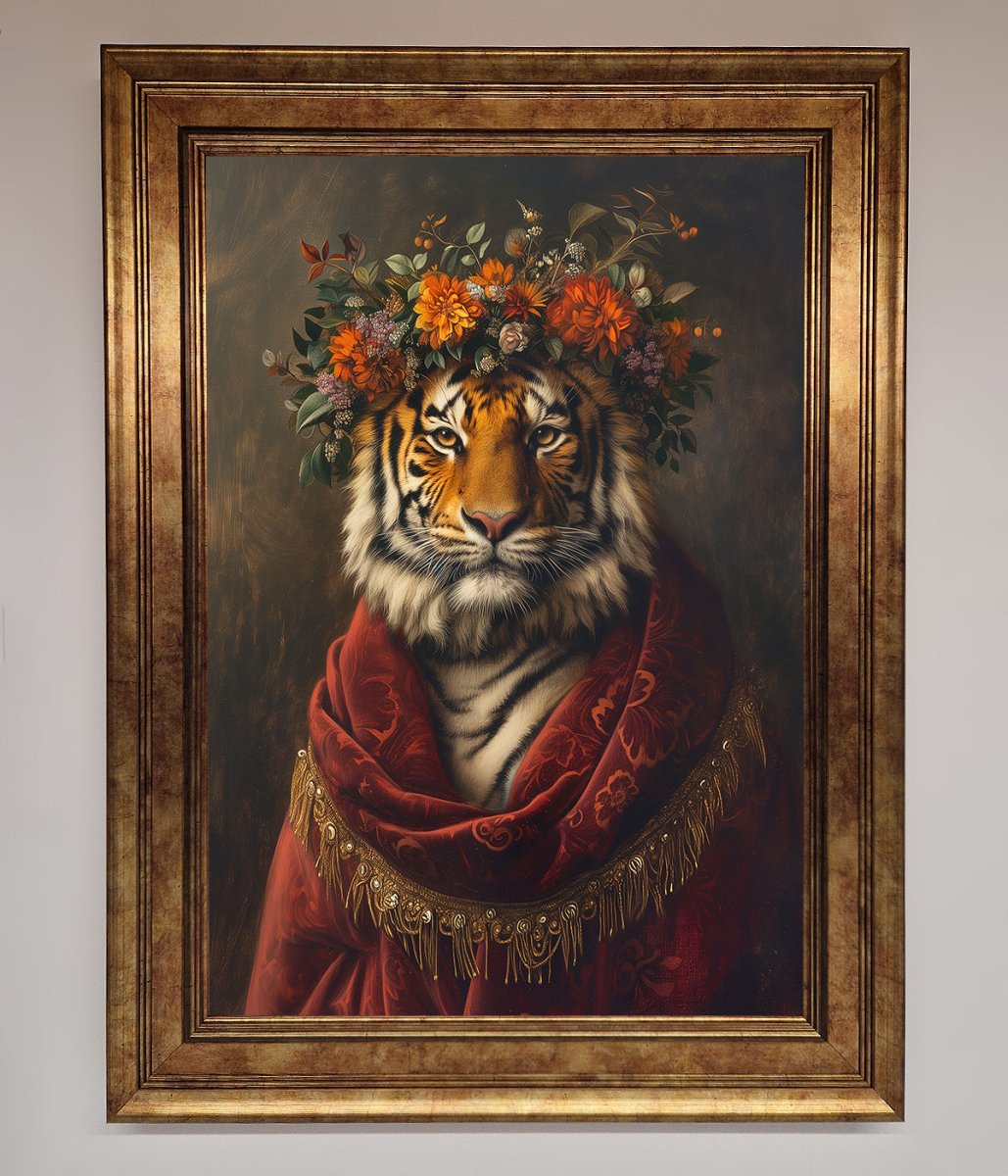 Renaissance Tiger Framed Wall Art-7