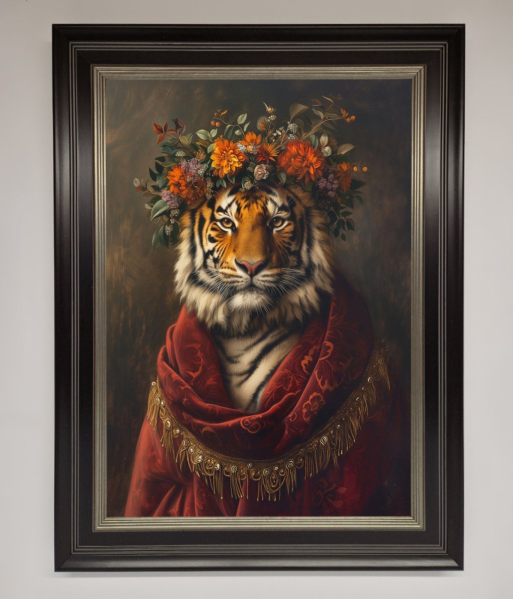 Renaissance Tiger Framed Wall Art-8