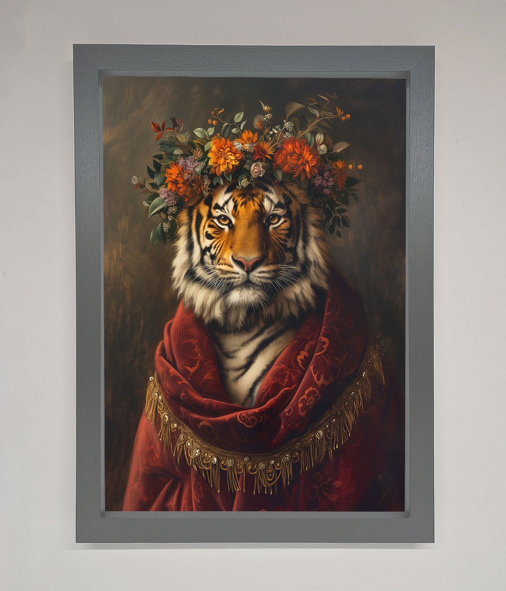 Renaissance Tiger Framed Wall Art-4