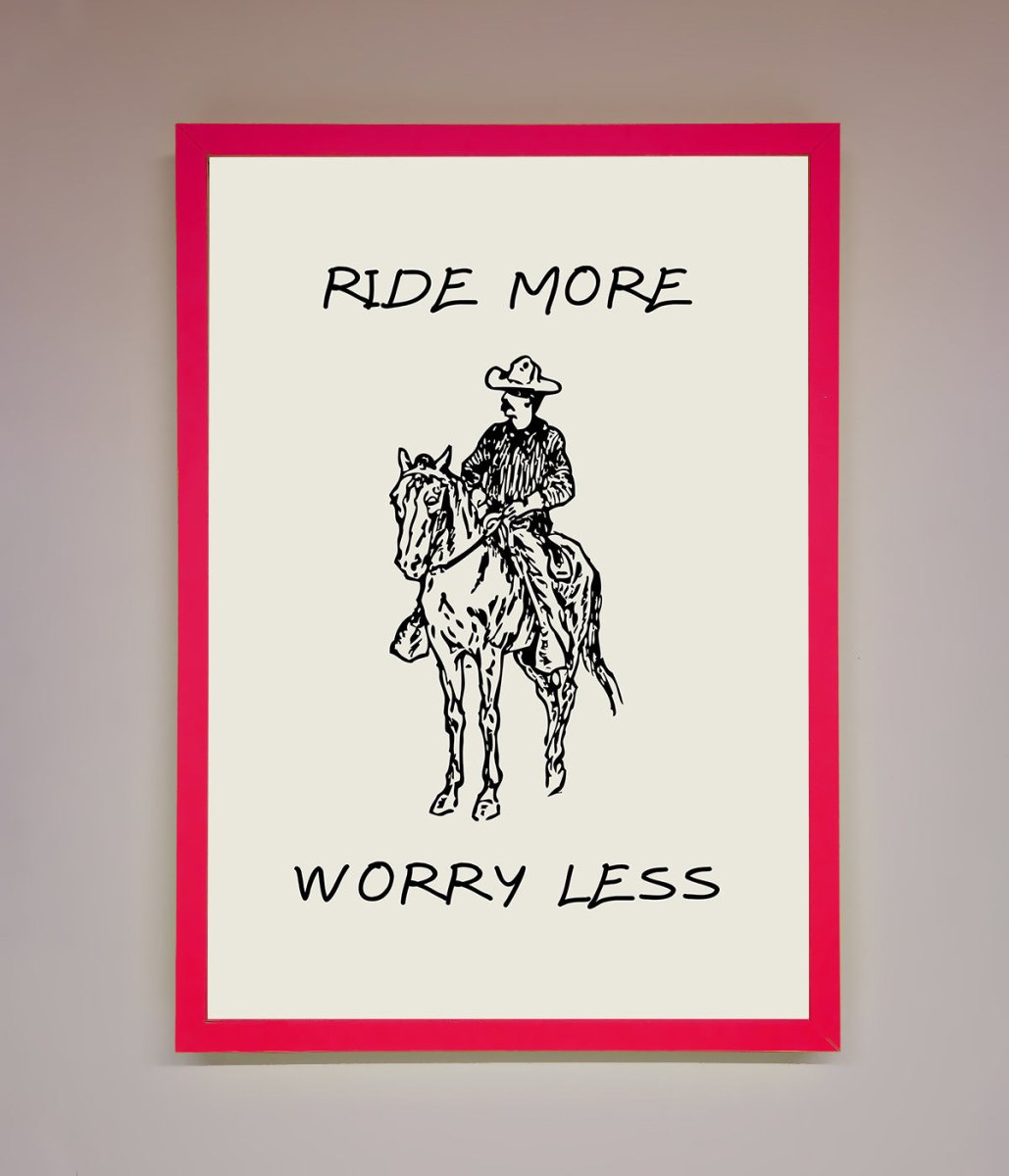 Ride More Worry Less Framed Wall Art-13