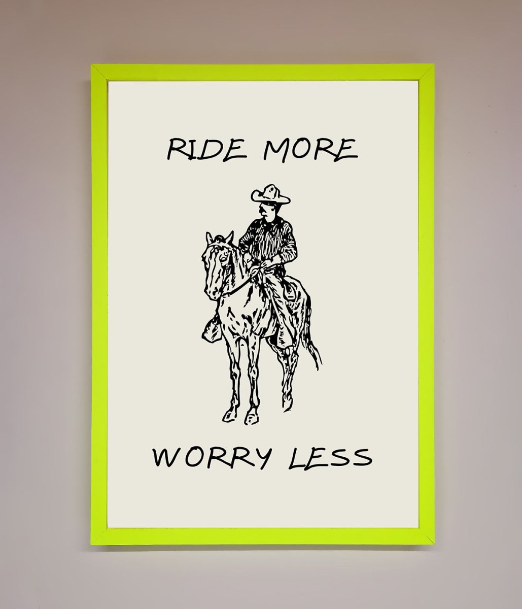 Ride More Worry Less Framed Wall Art-12