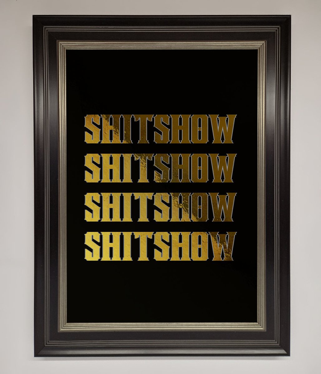 Rude Quote Foil Print-4