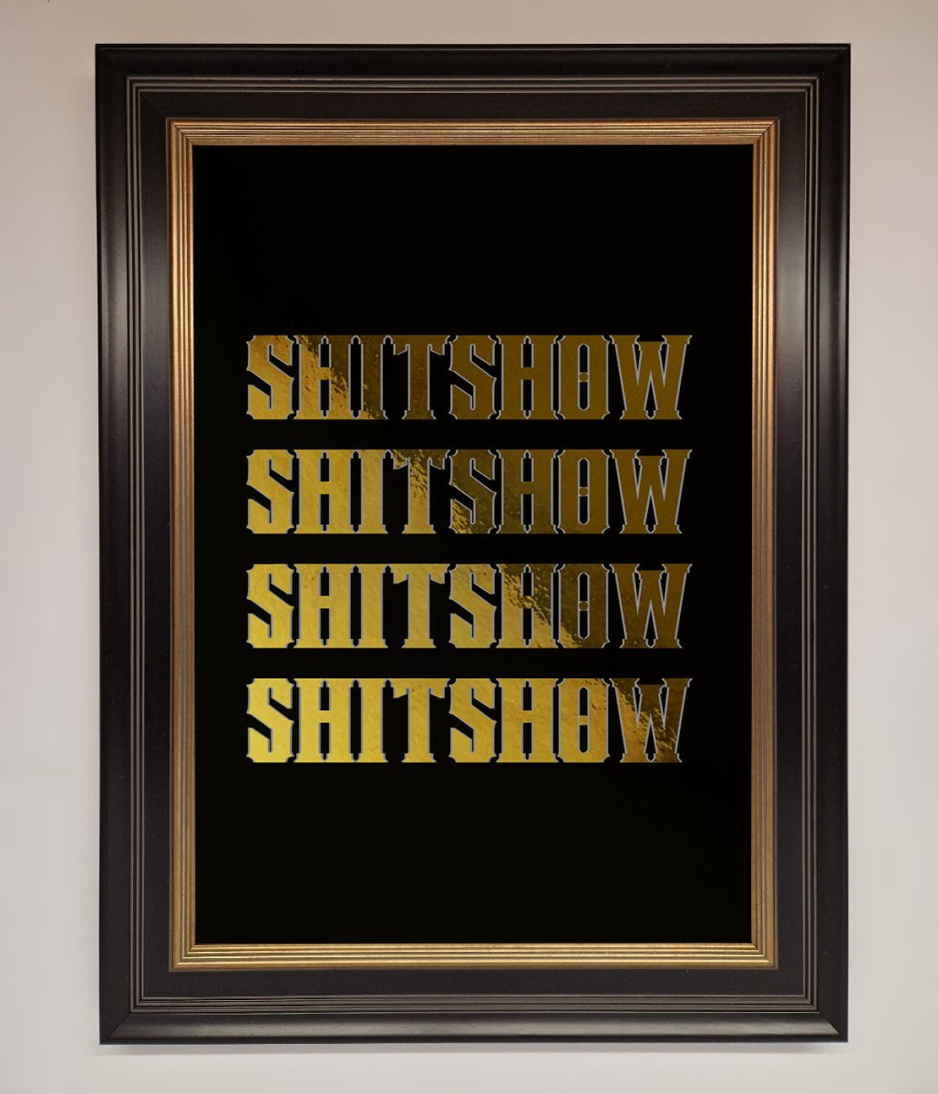 Rude Quote Foil Print-5