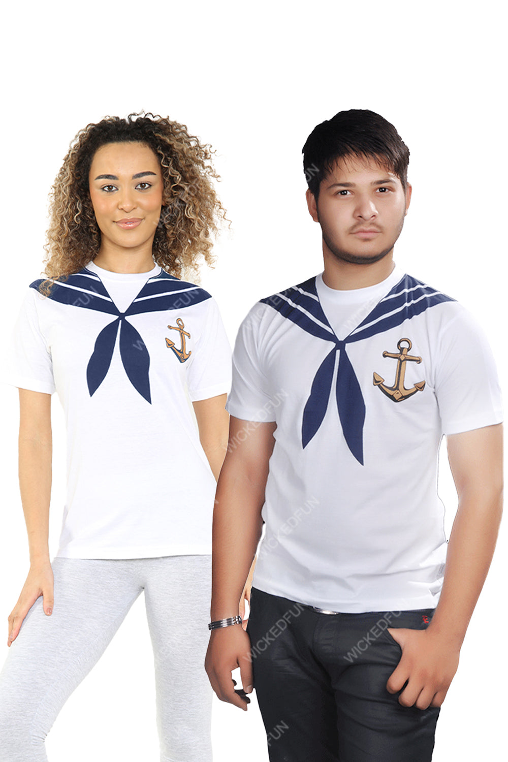 Wickedfun Women Men Sailor Printed T-Shirt-0