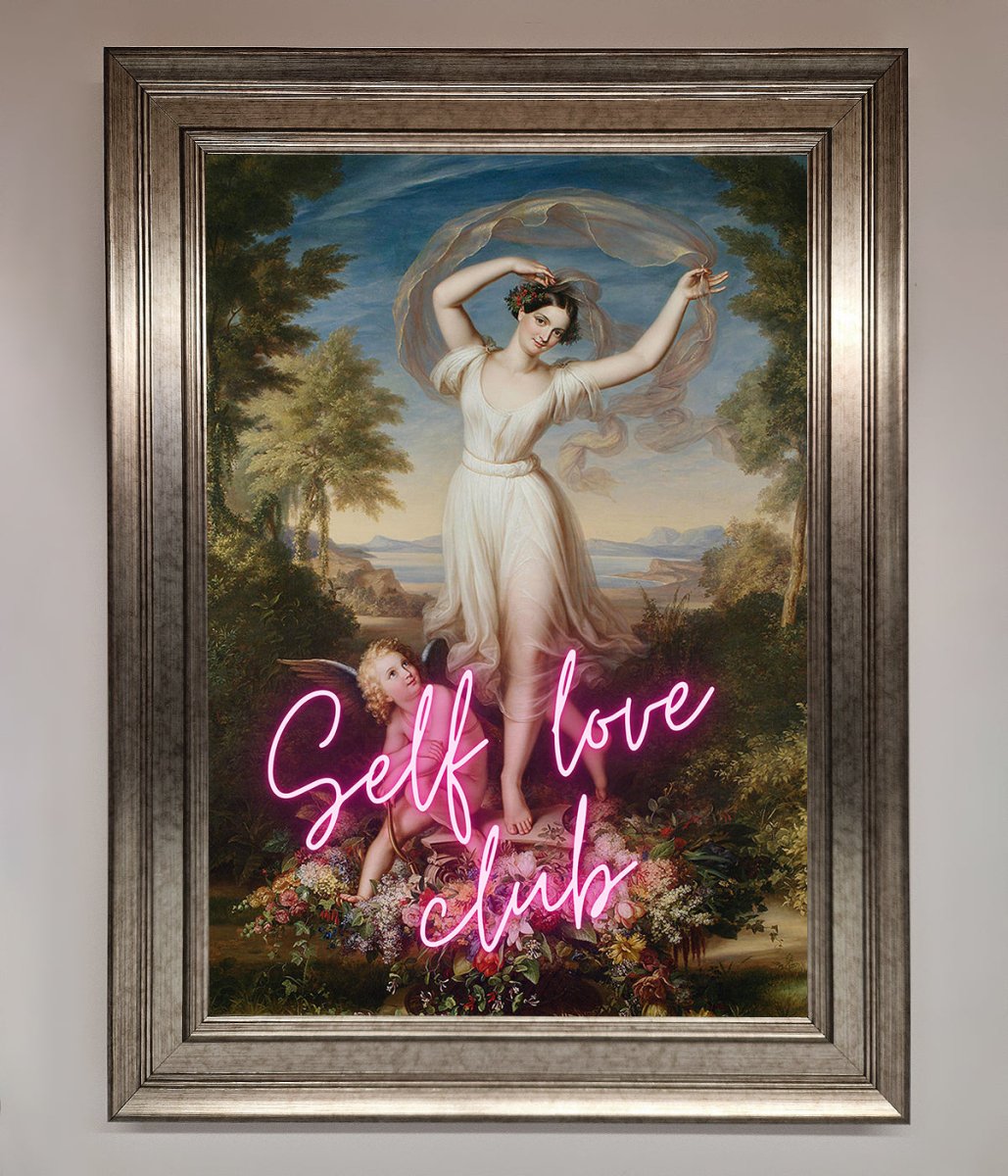 Self Love Club Framed Wall Art-0