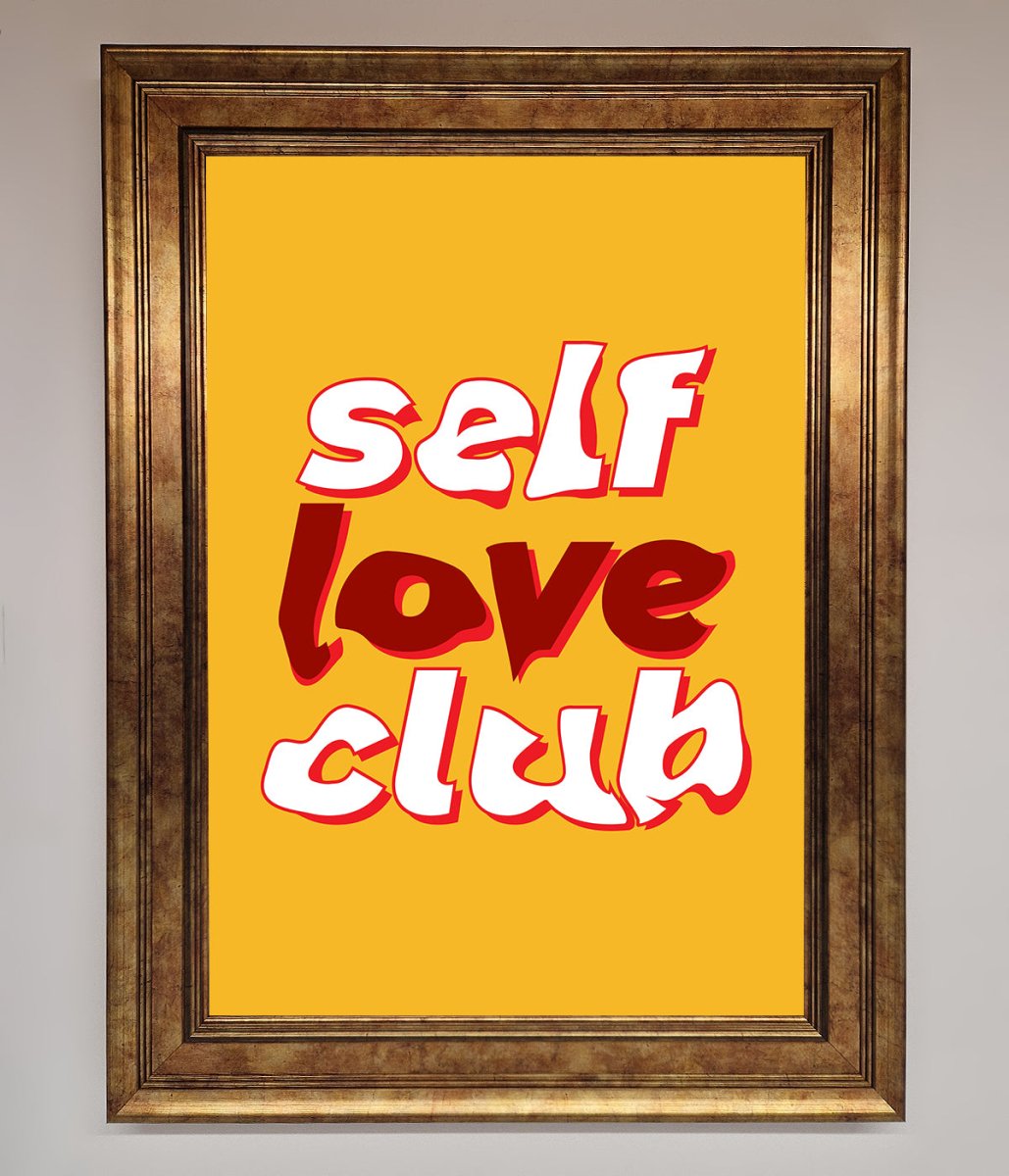 Self Love Club Quote Framed Wall Art-12