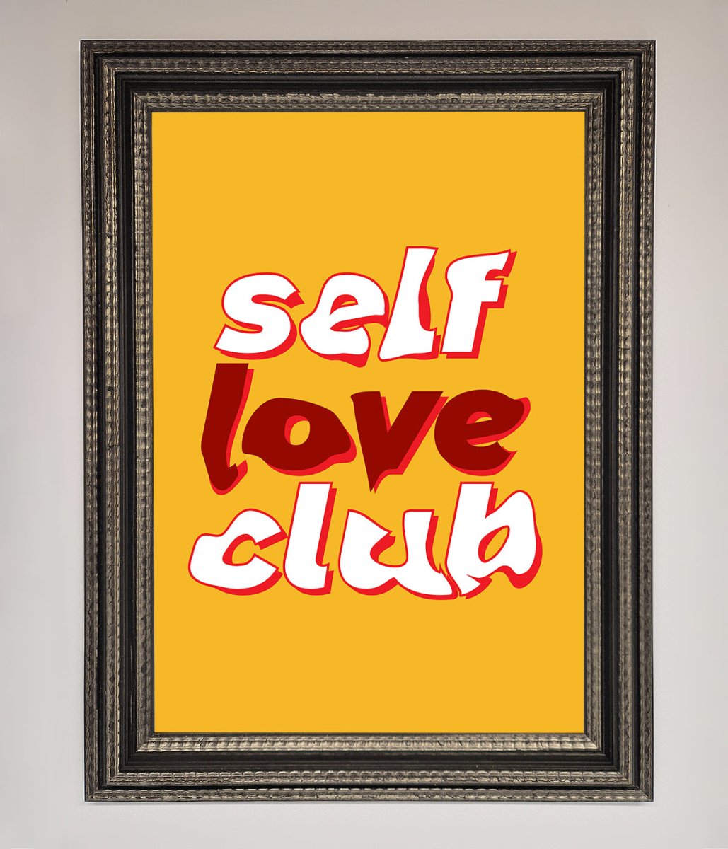 Self Love Club Quote Framed Wall Art-13