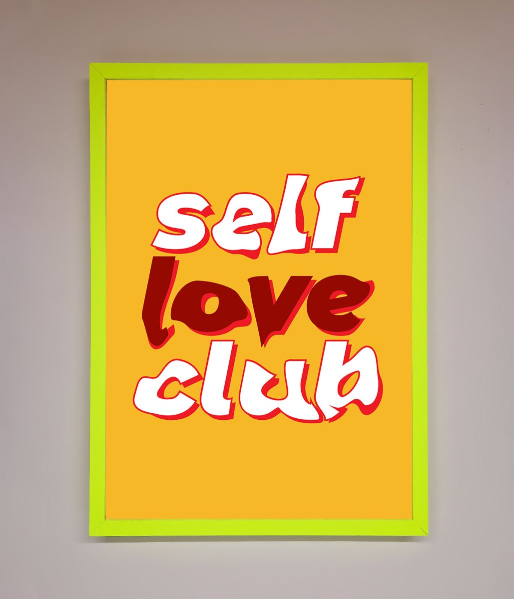 Self Love Club Quote Framed Wall Art-7