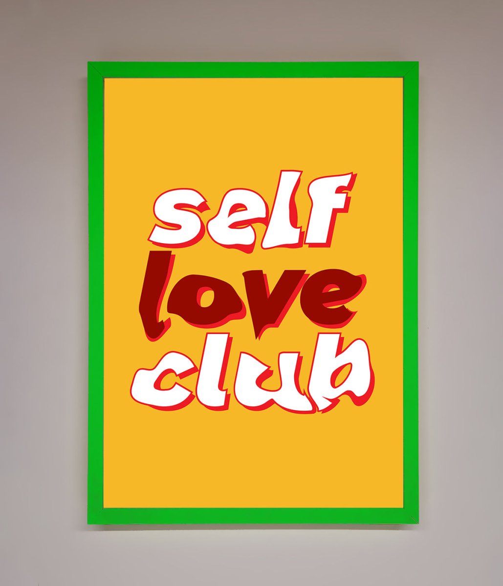 Self Love Club Quote Framed Wall Art-8