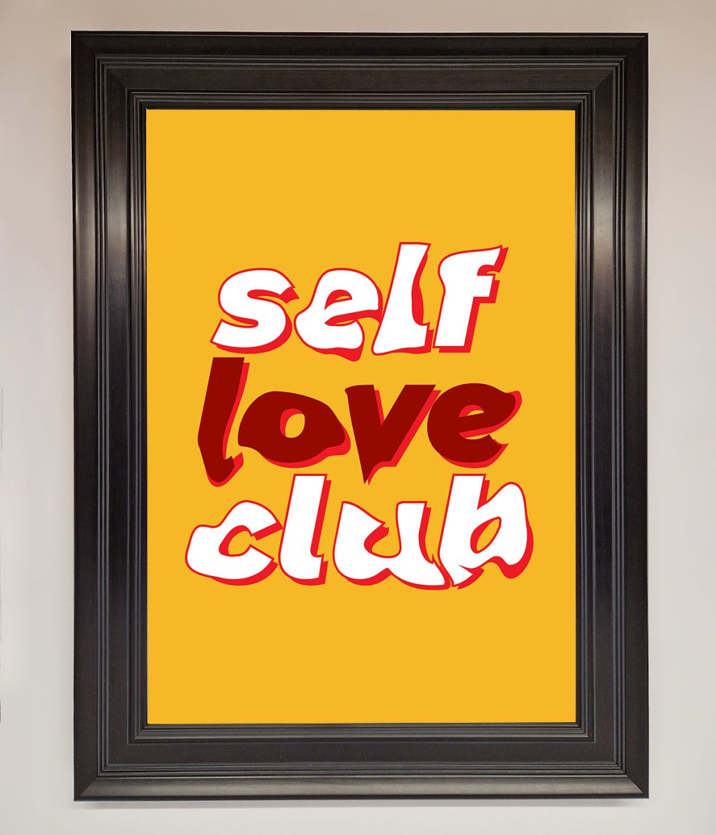 Self Love Club Quote Framed Wall Art-15