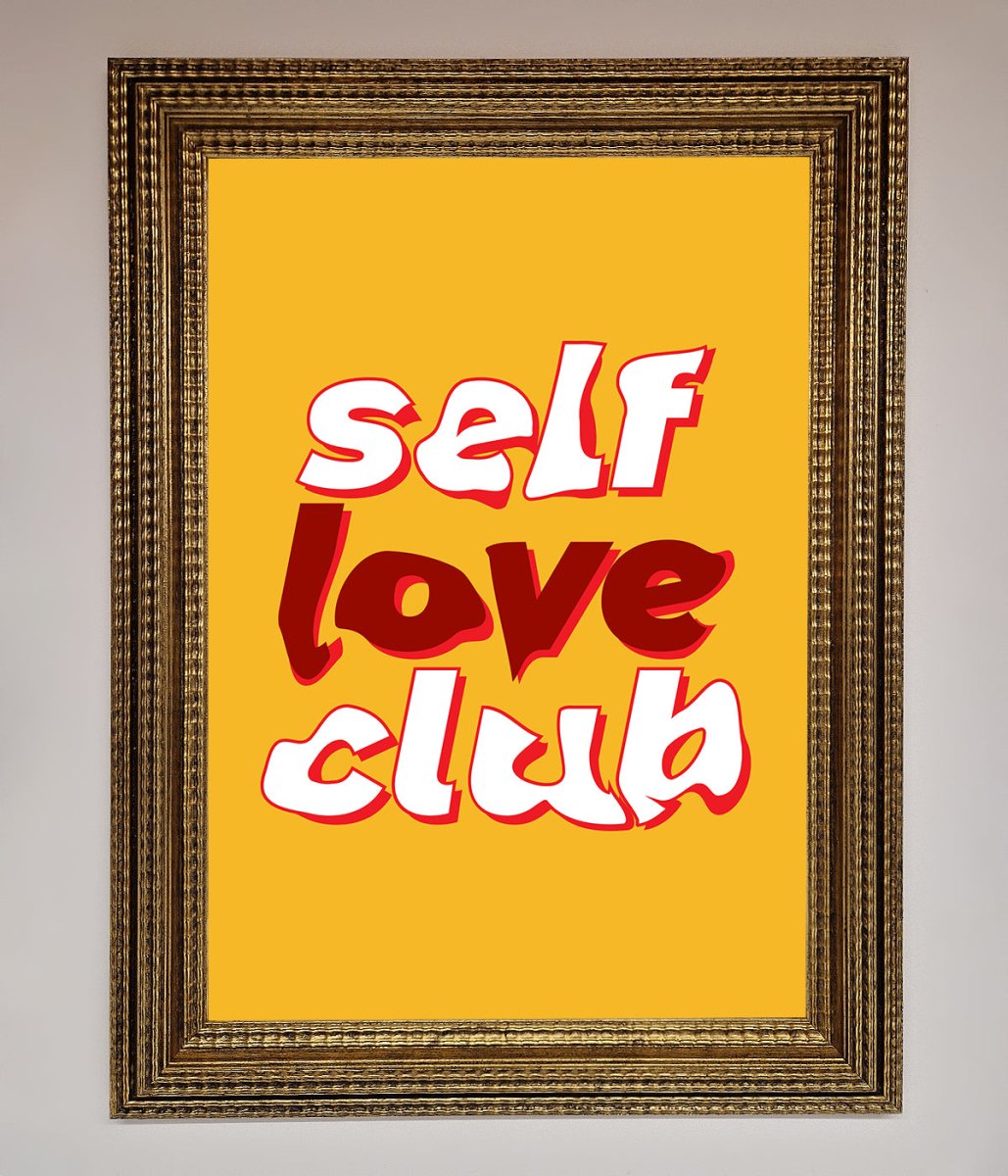 Self Love Club Quote Framed Wall Art-9