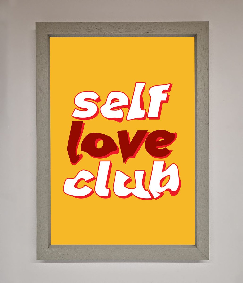 Self Love Club Quote Framed Wall Art-3