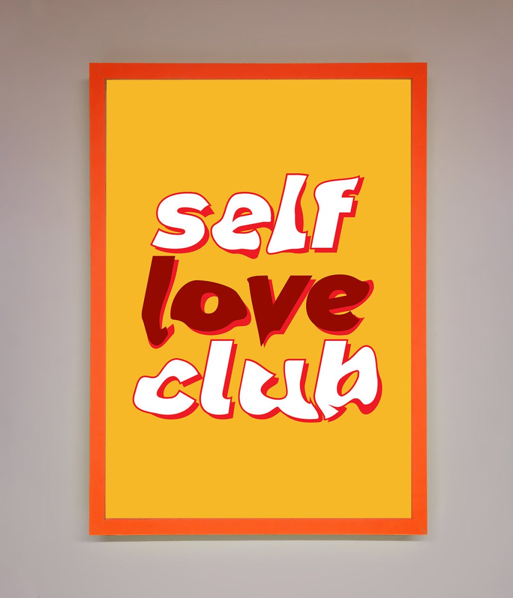 Self Love Club Quote Framed Wall Art-6