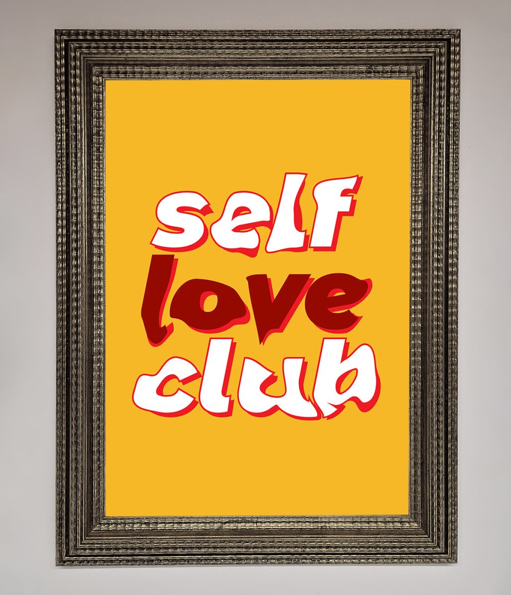 Self Love Club Quote Framed Wall Art-10