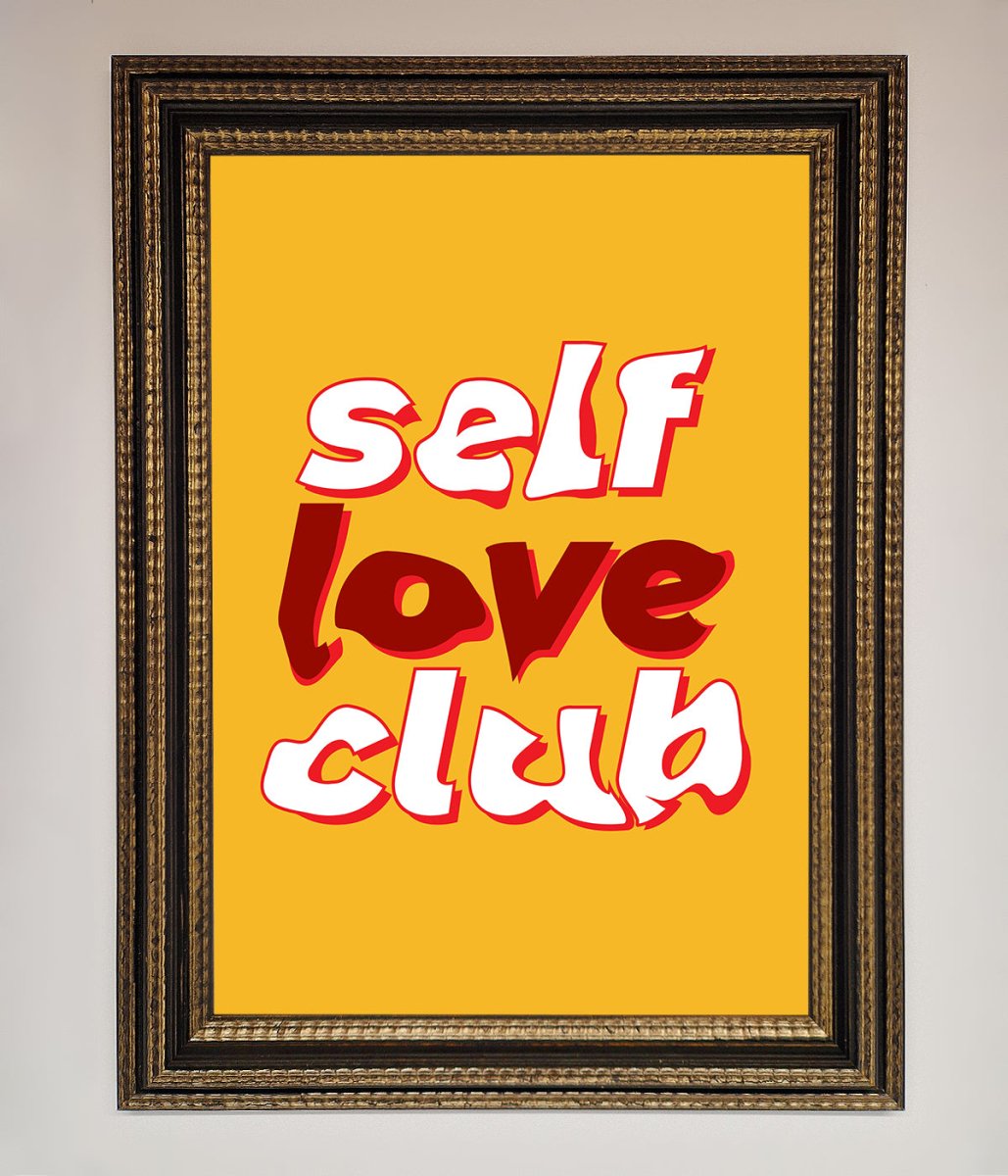 Self Love Club Quote Framed Wall Art-11