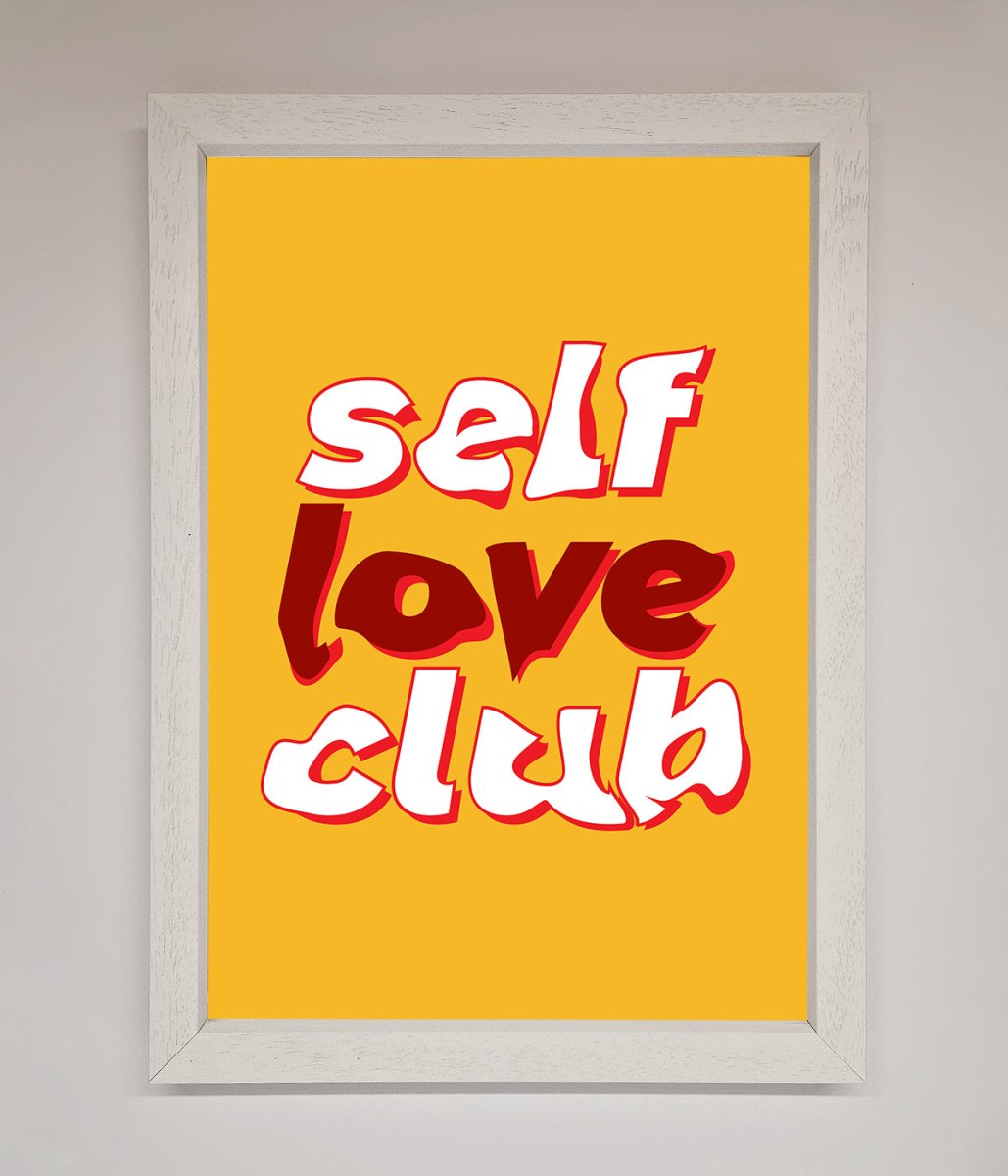 Self Love Club Quote Framed Wall Art-2