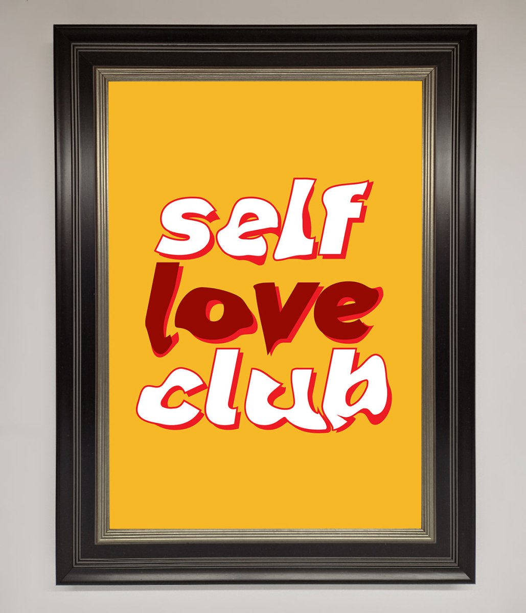Self Love Club Quote Framed Wall Art-16