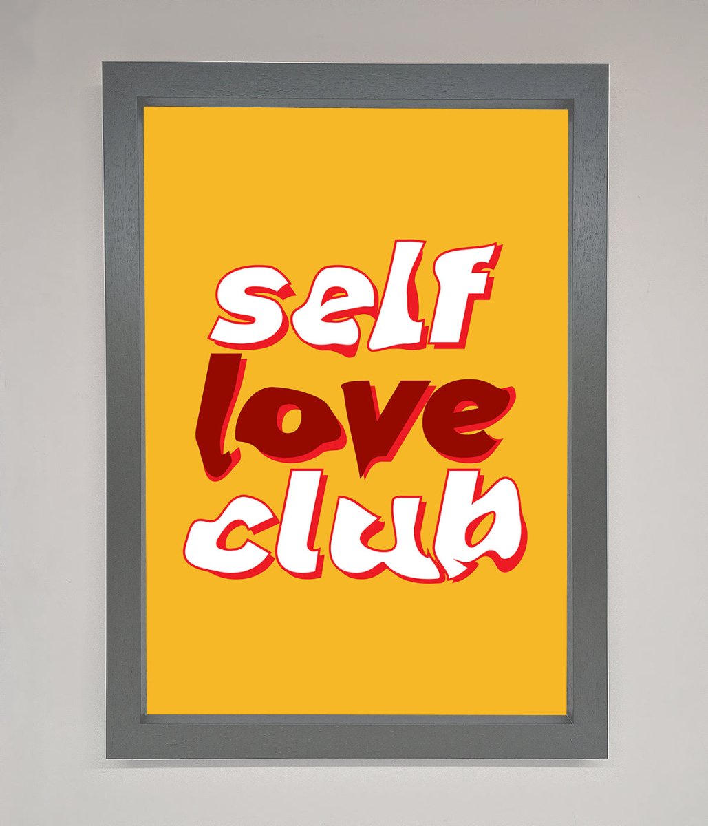 Self Love Club Quote Framed Wall Art-4