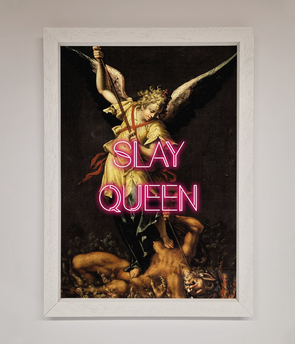 Slay Queen Altered Art Framed Print-2