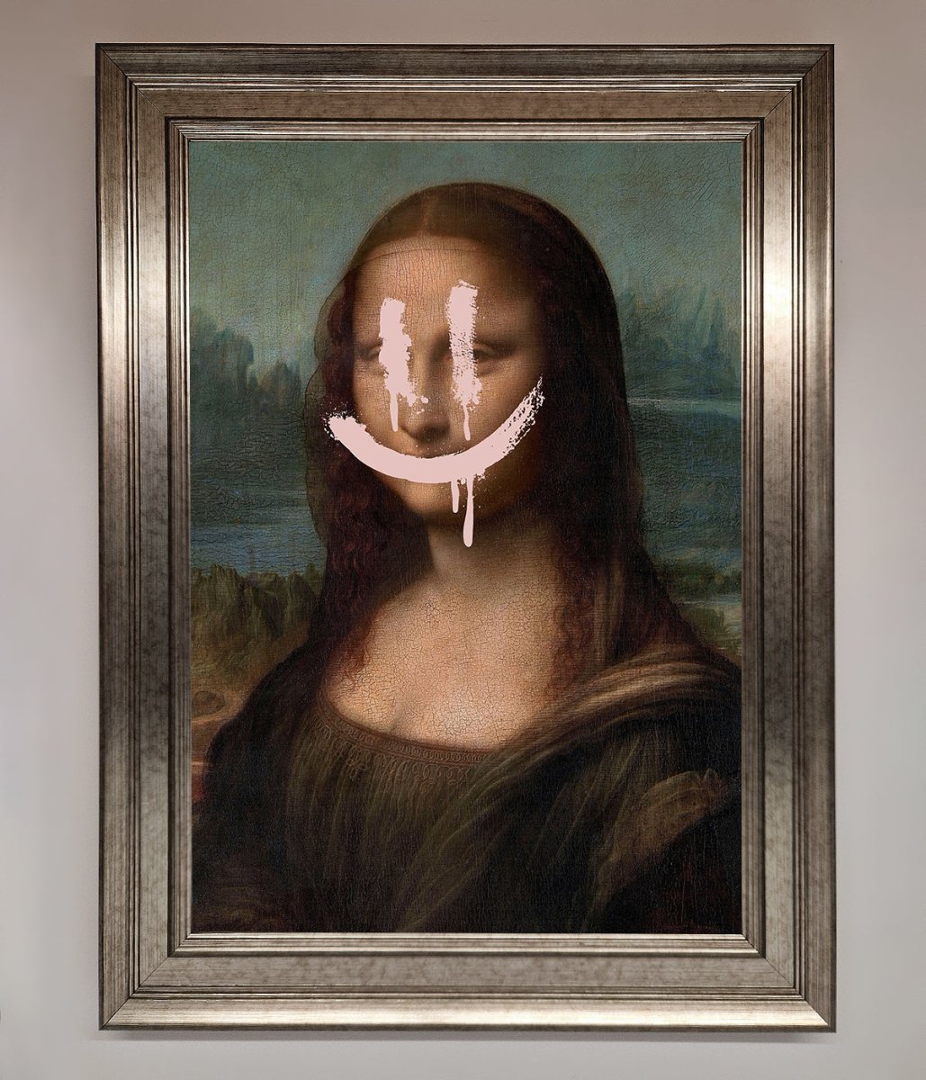 Smiley Mona Framed Poster-5