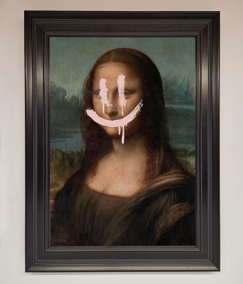 Smiley Mona Framed Poster-6