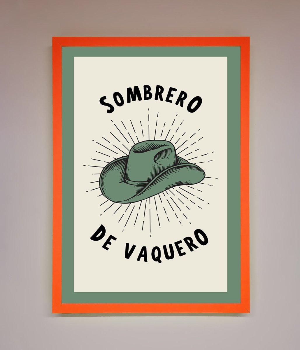 Sombrero De Vaquero Framed Wall Art-10