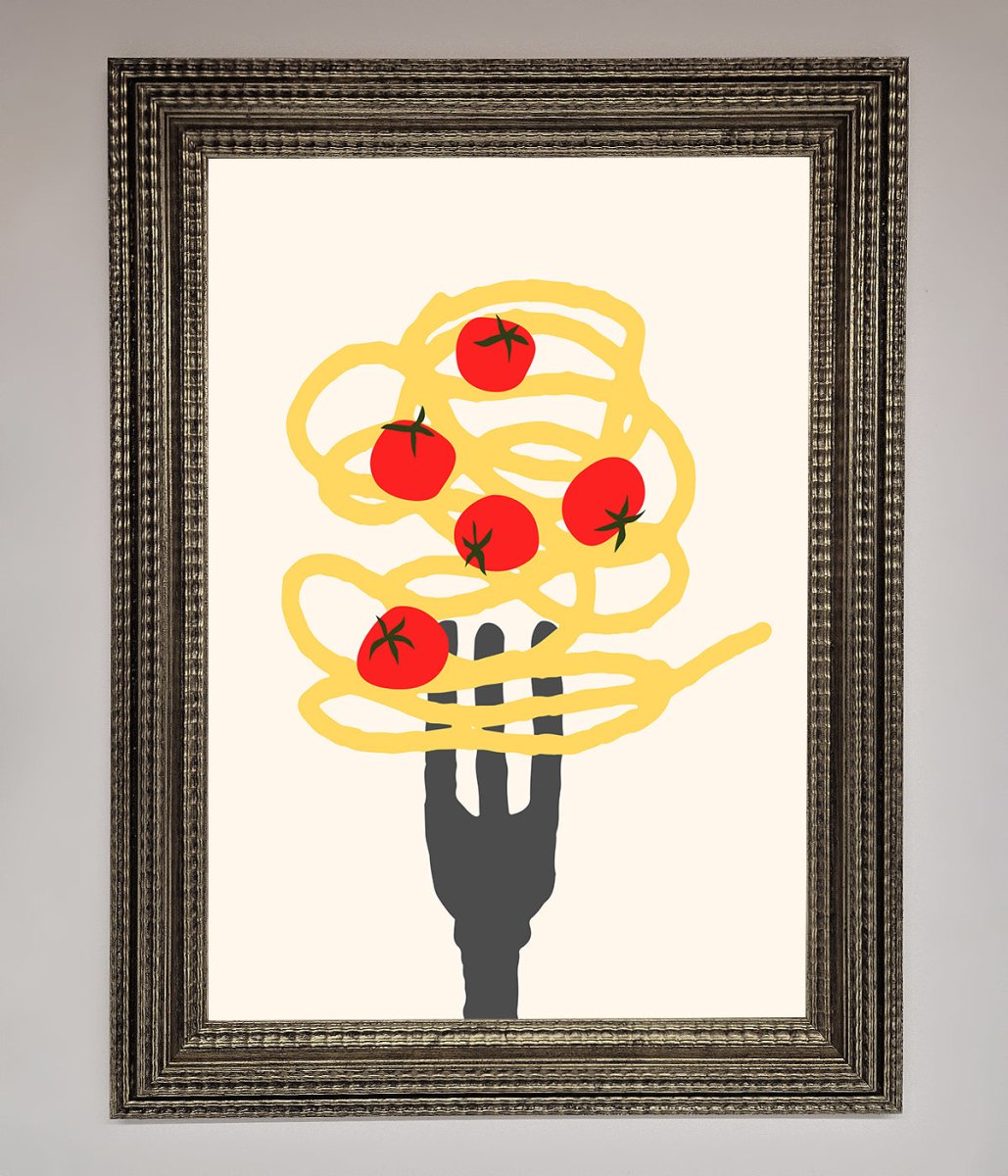 Spaghetti Folk Framed Print-16