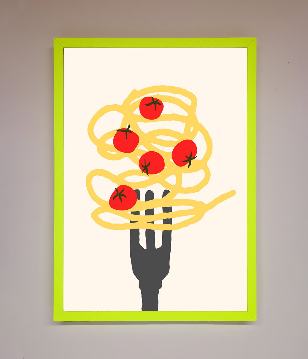 Spaghetti Folk Framed Print-13