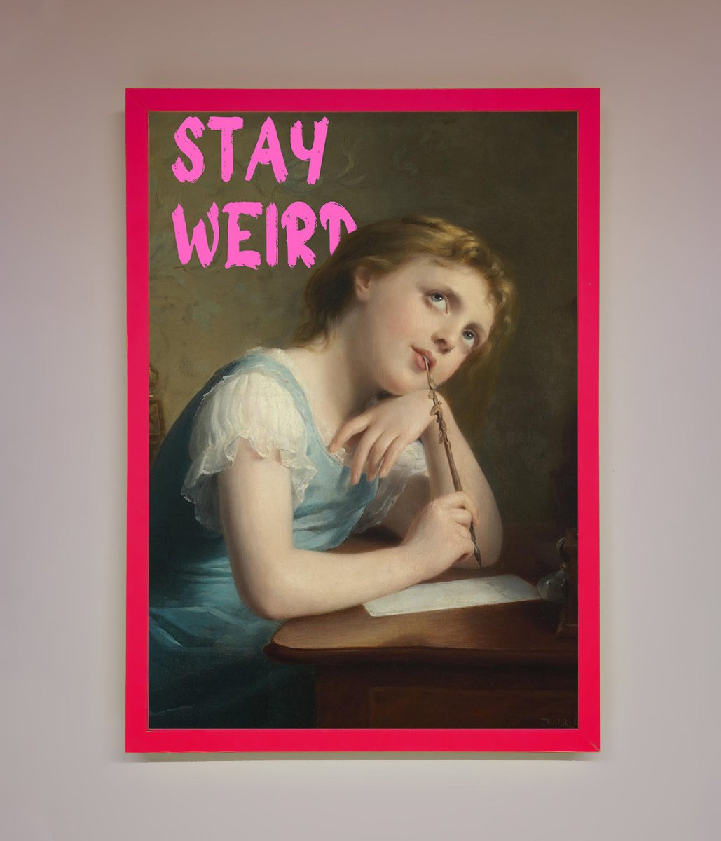 Stay Weird Framed Print-5