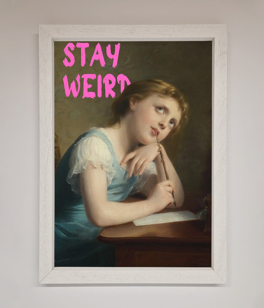 Stay Weird Framed Print-2