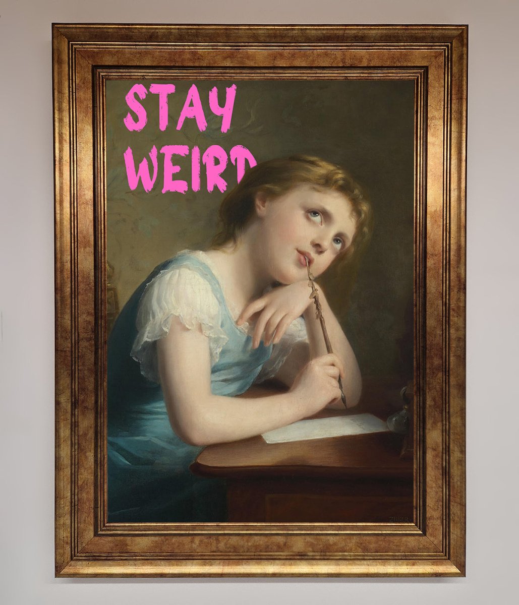 Stay Weird Framed Print-12