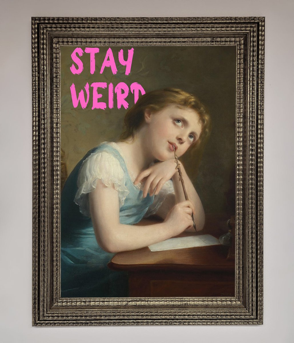 Stay Weird Framed Print-10