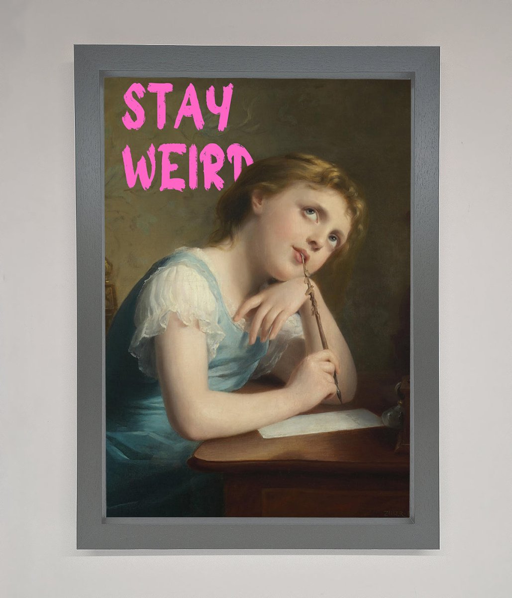 Stay Weird Framed Print-4