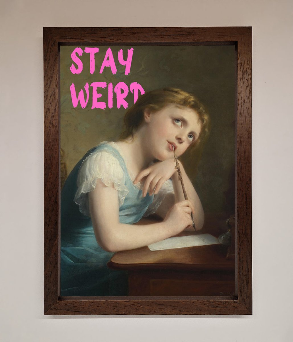 Stay Weird Framed Print-18