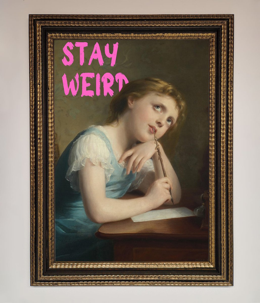 Stay Weird Framed Print-11