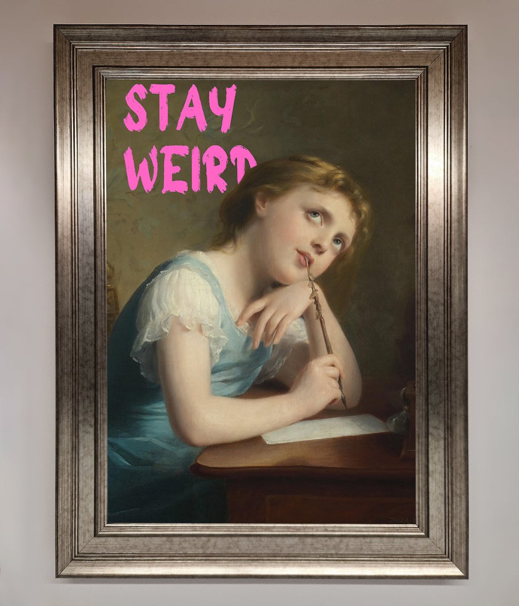 Stay Weird Framed Print-14