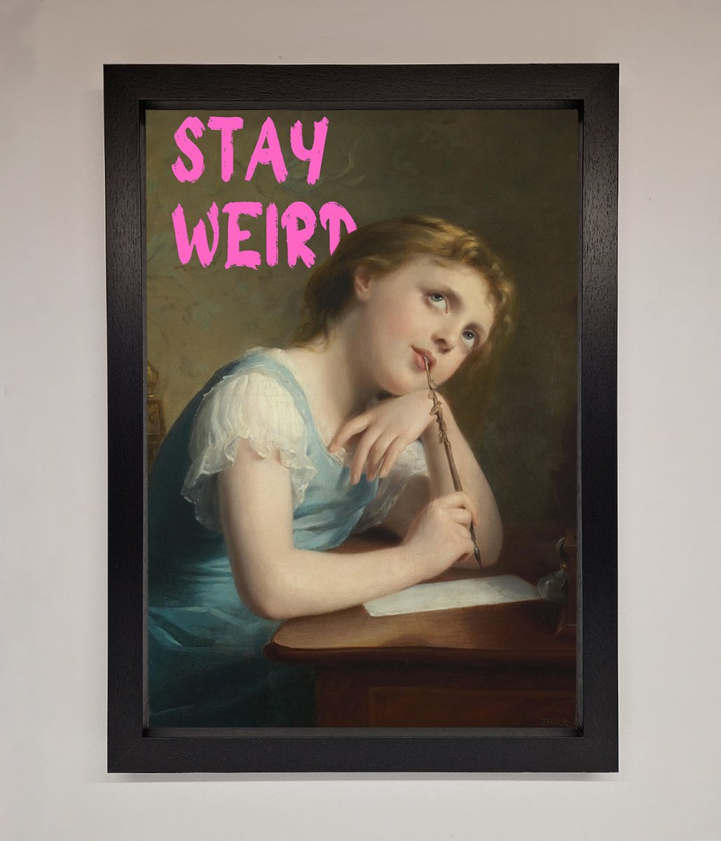 Stay Weird Framed Print-1