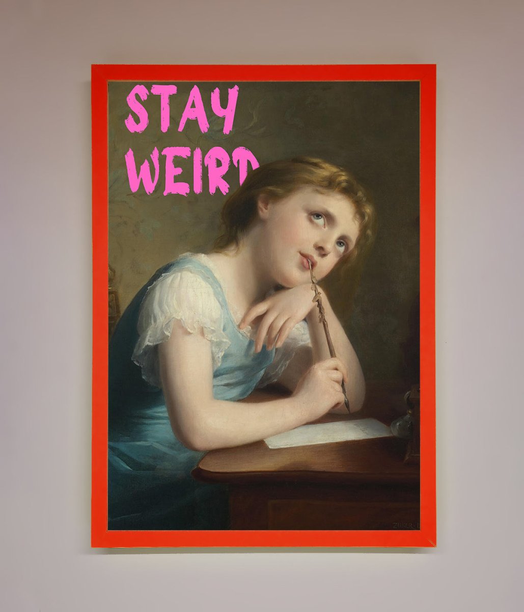 Stay Weird Framed Print-7