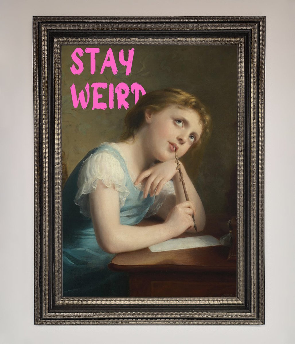 Stay Weird Framed Print-13