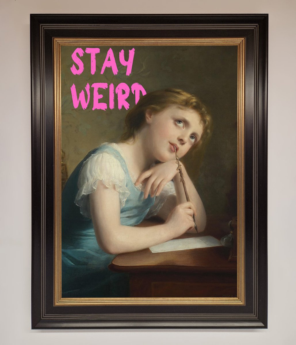 Stay Weird Framed Print-17
