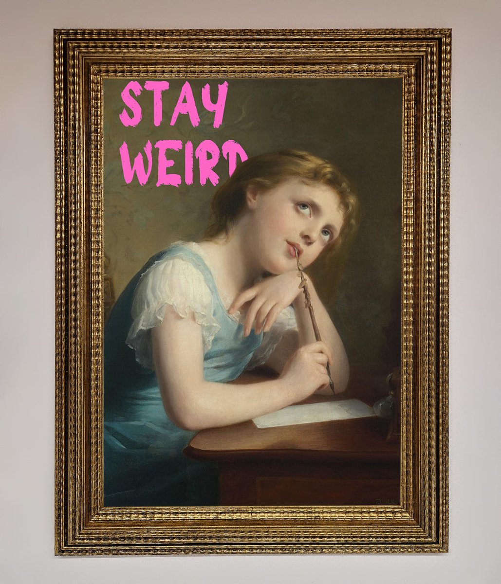 Stay Weird Framed Print-9