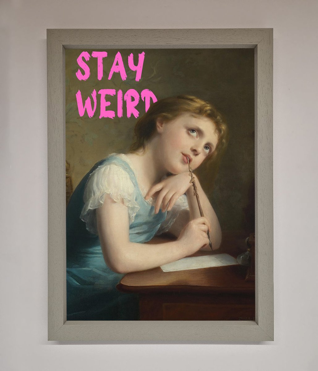 Stay Weird Framed Print-3